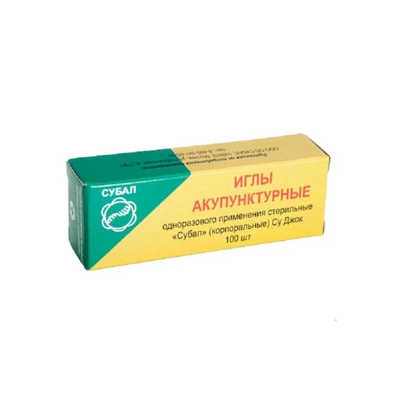 Иглы акупунктурные стерил.однораз.стал. без н/тр 0,30х60м 100шт/уп СУБАЛ