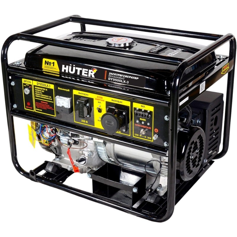 Генератор бензиновый HUTER DY9500LX-3, 7.0кВт, 3-фазн, эл.стартер (64/1/41)