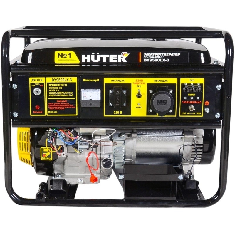 Генератор бензиновый HUTER DY9500LX-3, 7.0кВт, 3-фазн, эл.стартер (64/1/41)