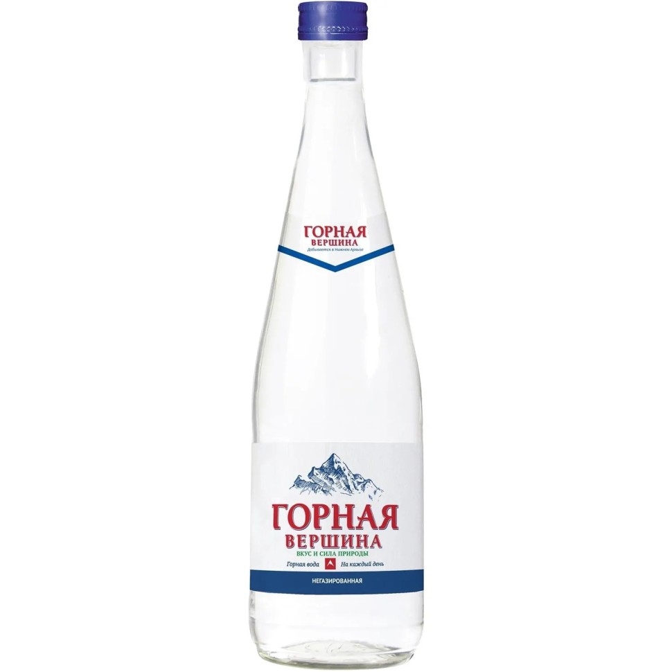 Вода минеральная Горная вершина негазированная, 0.5 л, стекло