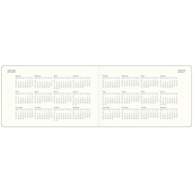 Еженедельник датированный 2026 IF 16х105см 64л, мягкий, Candy I1812/pink