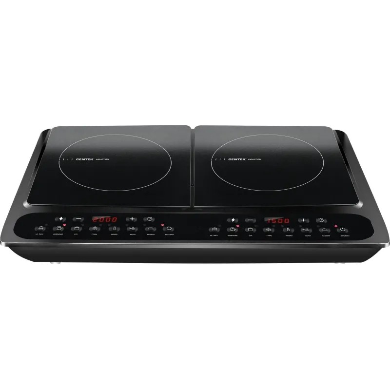 Плита индукционная Centek CT-1514(черн),3500Вт 2 конф.,7 прогр, таймер, LED