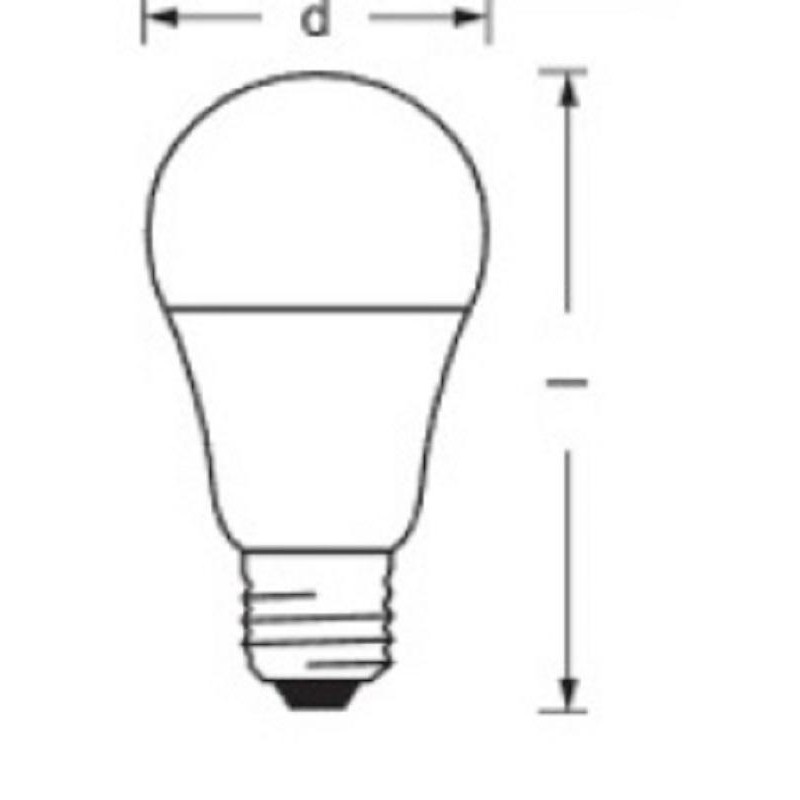 Лампа светодиодная OSRAM LS CLA60 7W/827 230VFR E27 4058075096387