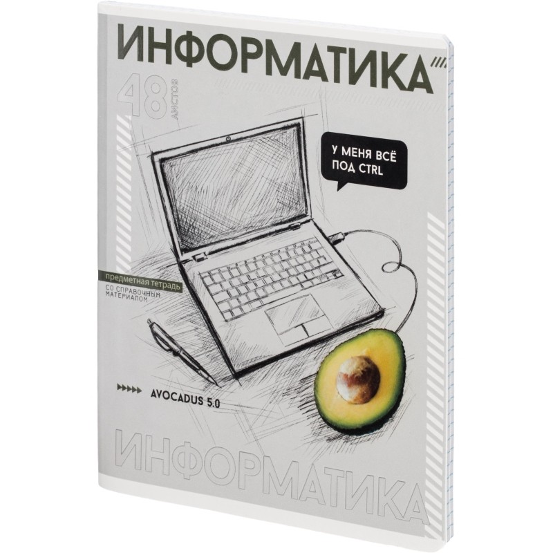 Тетрадь предметная   ИНФОРМАТИКА  ЯРКИЕ ДЕТАЛИ /48 л., А5+,клетка/67544