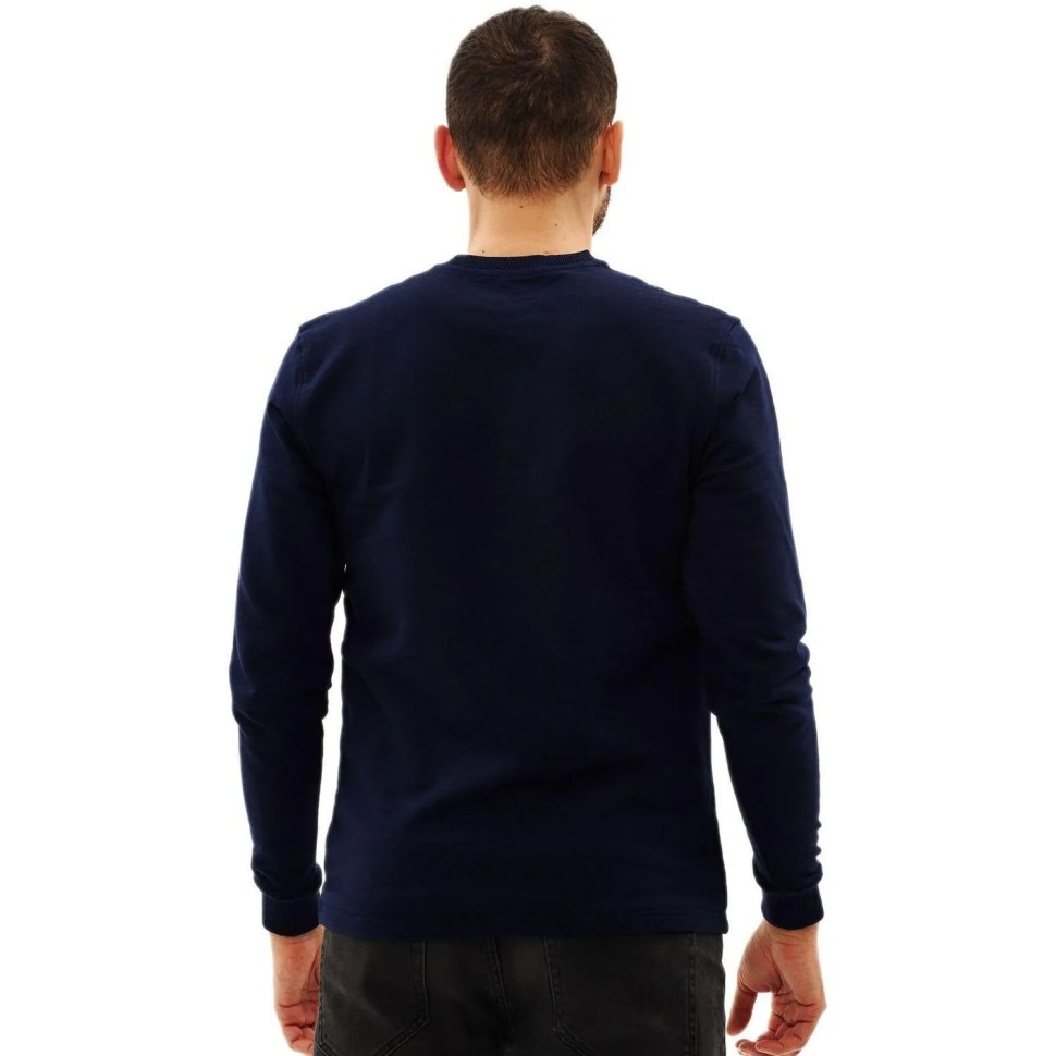 Толстовка 100% хб (240г) без капюшона, цв.темно-синий, размер XL