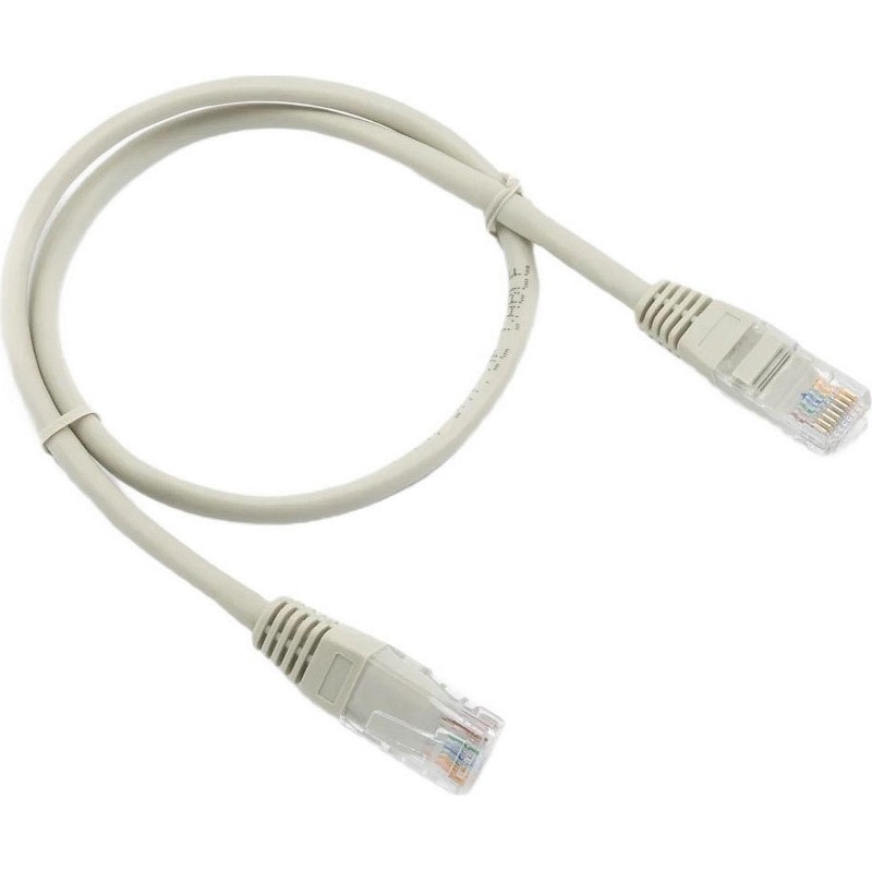 Патч-корд A1, A1-LCU5E-1M, 1 м., U/UTP, 5e, CCA, серый