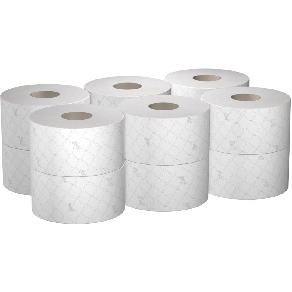 Бумага туалетная д/дисп KK Kleenex Jumbo Roll 2сл белая 200м 12рул/уп_8615