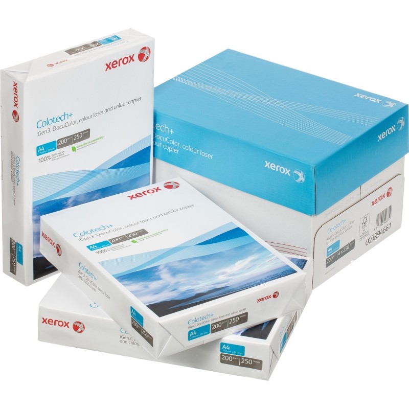 Бумага для цв.лазер.печ. Xerox Colotech + ( A4, 200 г/кв.м, 250)