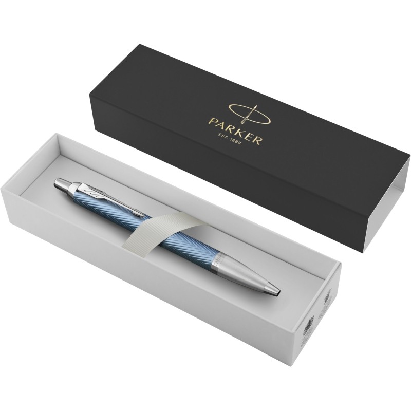 Ручка шариковая Parker IM Premium Blue Grey CT,синий,в подар.уп, 2143645