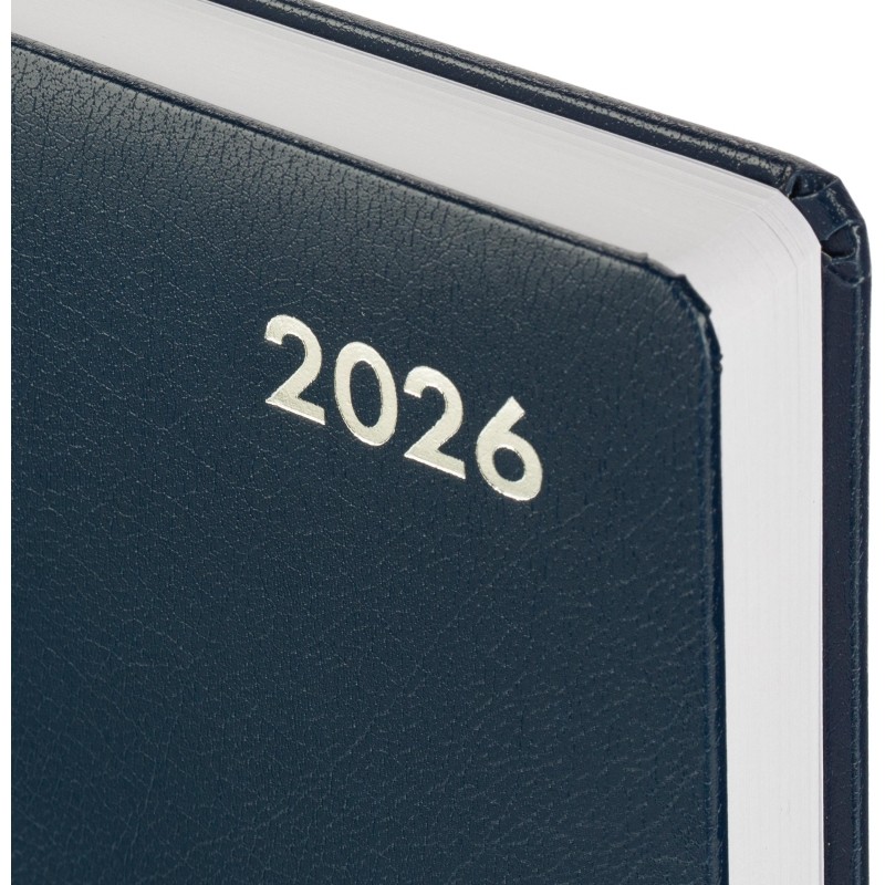 Ежедневник датированный 2026 Attache А5, 168л, 138x213мм балакрон, синий