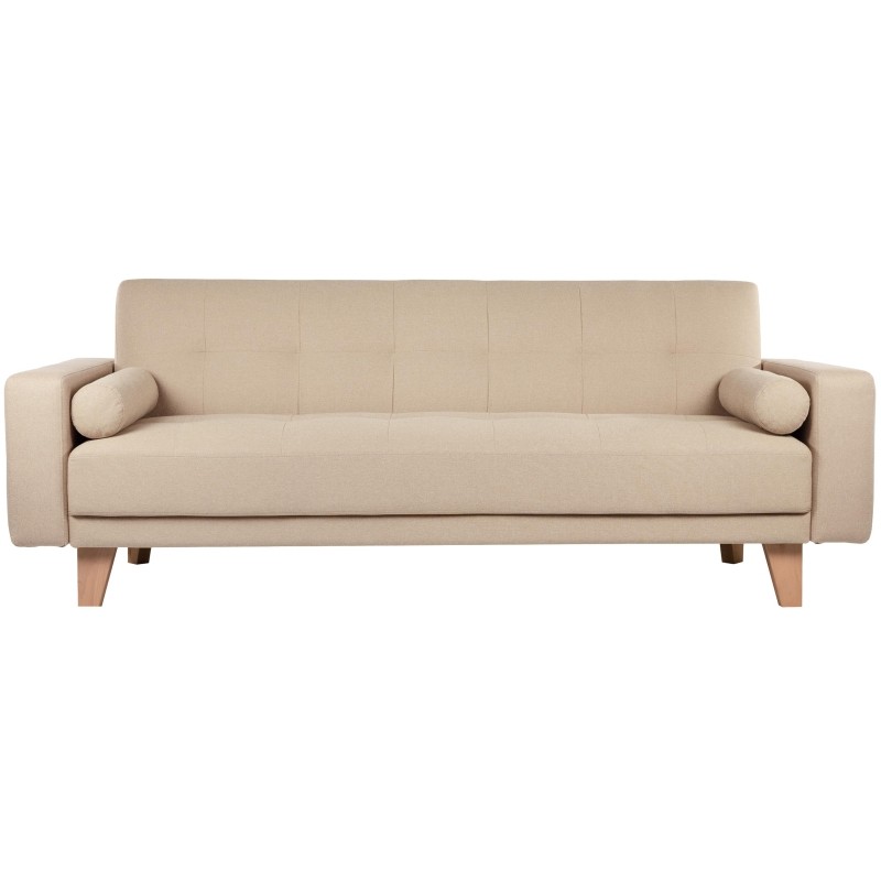 Диван ХД Finsoffa SELVIK Relax 3,раскл.2подушки,тк.рог UNO Beige бежевый