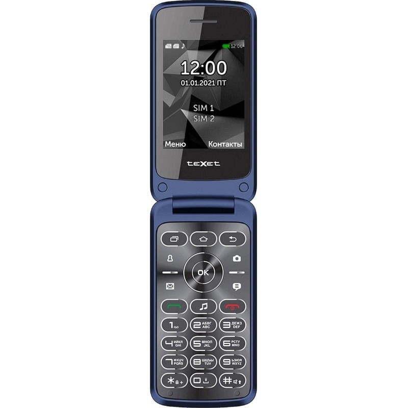 Мобильный телефон teXet ТМ-408 цвет синий