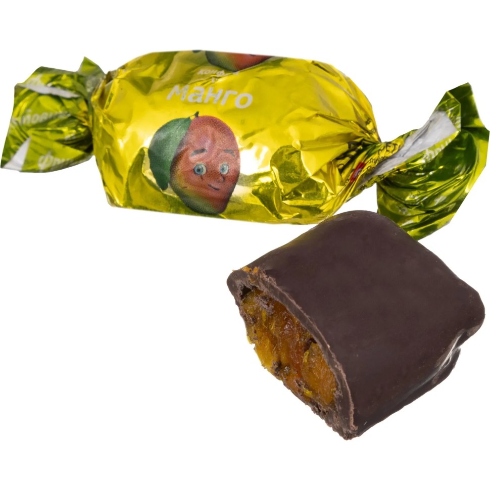 Конфеты Манго Фруктовичи в темной шоколадной глазури, 500г ОС619