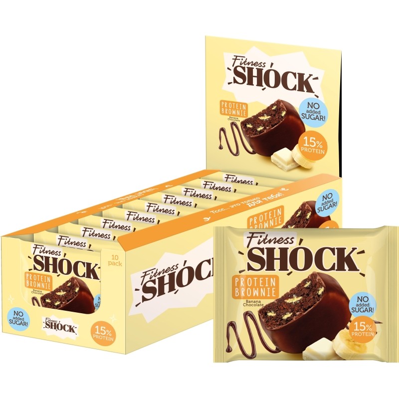 Печенье FitnessSHOCK Брауни Банановый 50г
