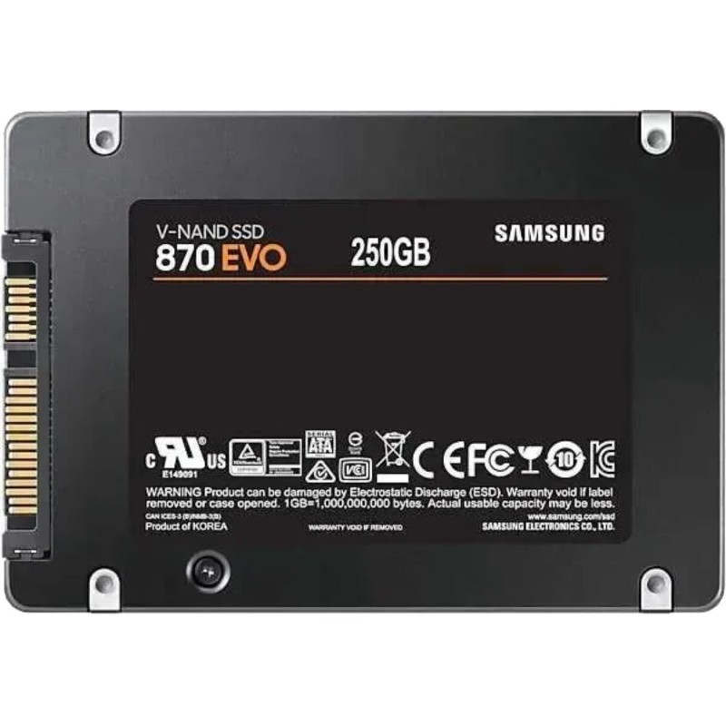 SSD накопитель Samsung  870 EVO 2.5 250 Gb  SATA III (MZ - 77E250BW)