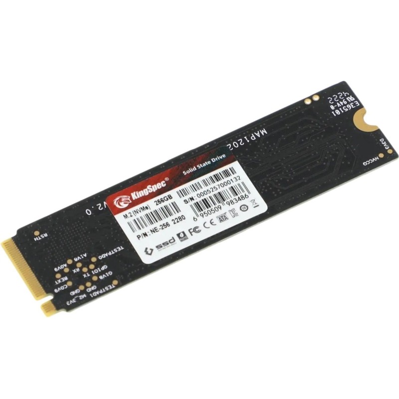SSD накопитель Kingspec SSD (NE-256 2280), 256GB, M.2(22x80mm), PCIe 3.0 x4