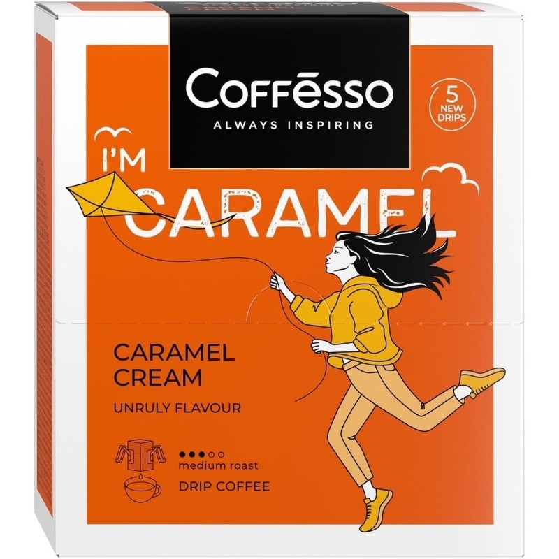Кофе Coffesso Caramel Cream в дрип-пакетах, 5х10г