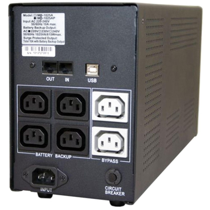ИБП Powercom Back-UPS IMPERIAL IMP-2000AP, лин-инт.,2000ВА/1200Вт,6xC13,USB