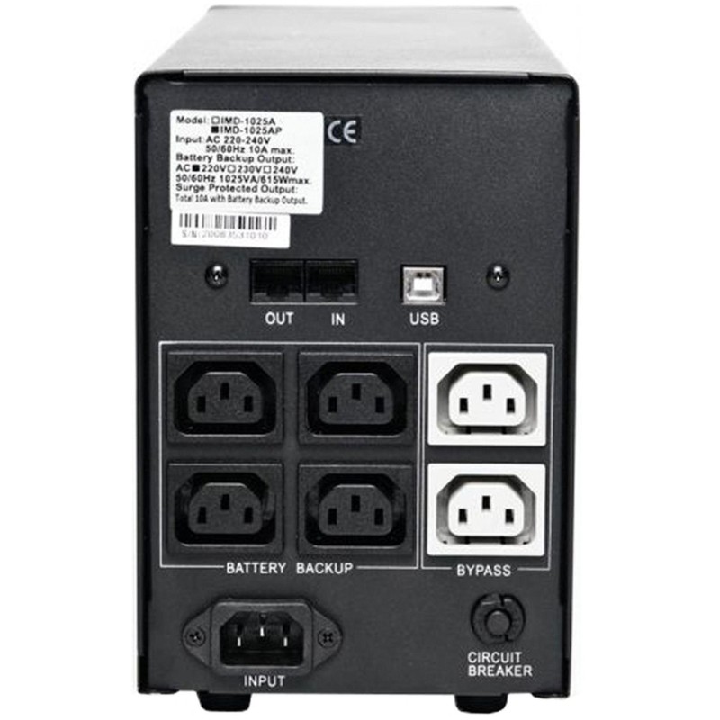 ИБП Powercom Back-UPS IMPERIAL IMP-2000AP, лин-инт.,2000ВА/1200Вт,6xC13,USB