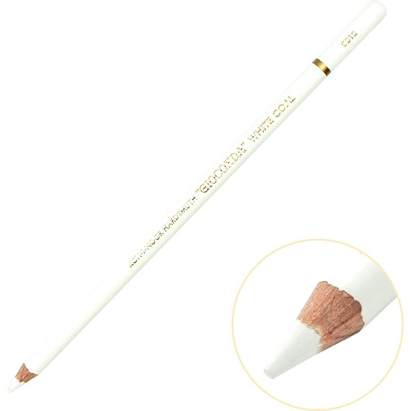Уголь для рисования KOH-I-NOOR GIOCONDA EXTRA HB белый каранд.8812003003KS