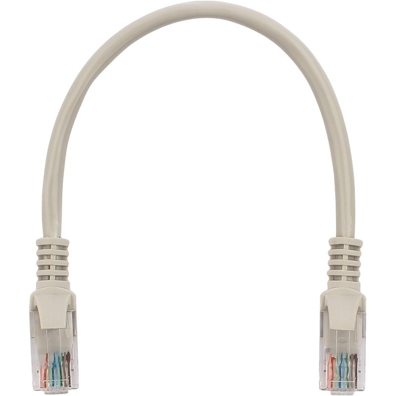 Патч-корд UTP Cablexpert PP6U-0.25M кат.6, 0.25м, серый