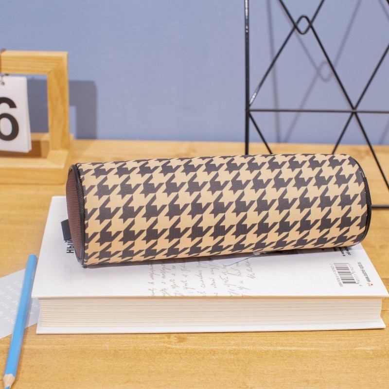Пенал-тубус односекционный №1 School Fashion бежевый
