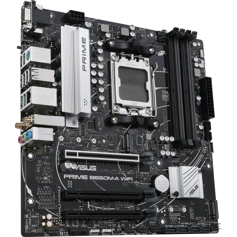 Материнская плата ASUS PRIME B650M-A WIFI, AM5, B650, 4xDDR5, mATX