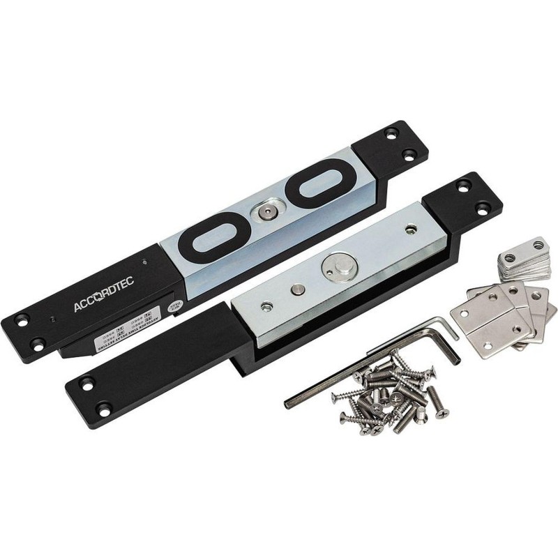 Замок электромагнитный ACCORDTEC ML-1200N2 c герконом,сдвигов,компл-планка