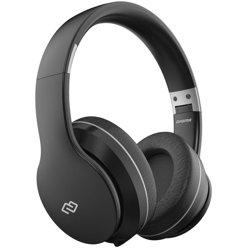 Наушники Digma BT-19 ANC черный беспроводные bluetooth (BT19)