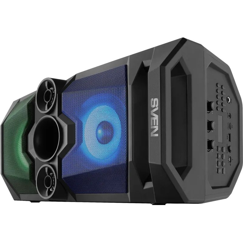Акустическая система Sven PS-650, 2x25Вт, FM/USB/microSD, LED, аккум