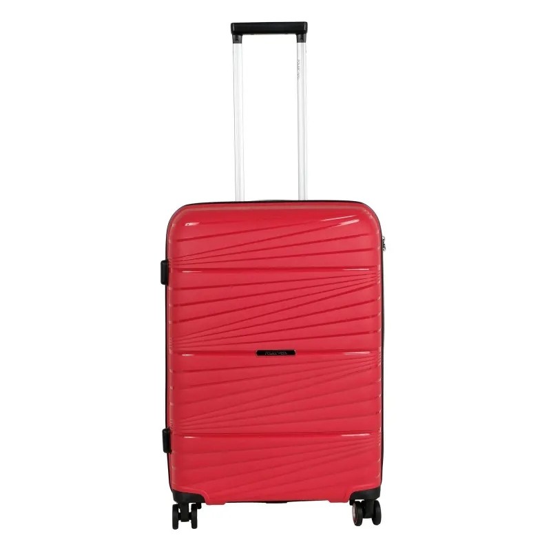 Чемодан средний,(3-ой) Red красный (24) пластик PC, РР820