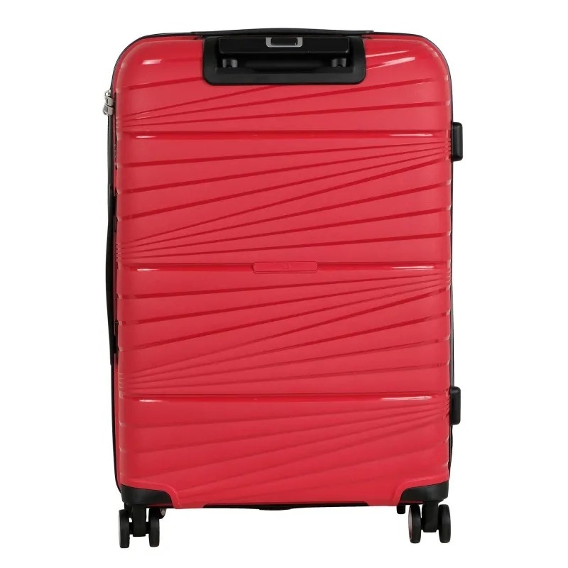 Чемодан средний,(3-ой) Red красный (24) пластик PC, РР820