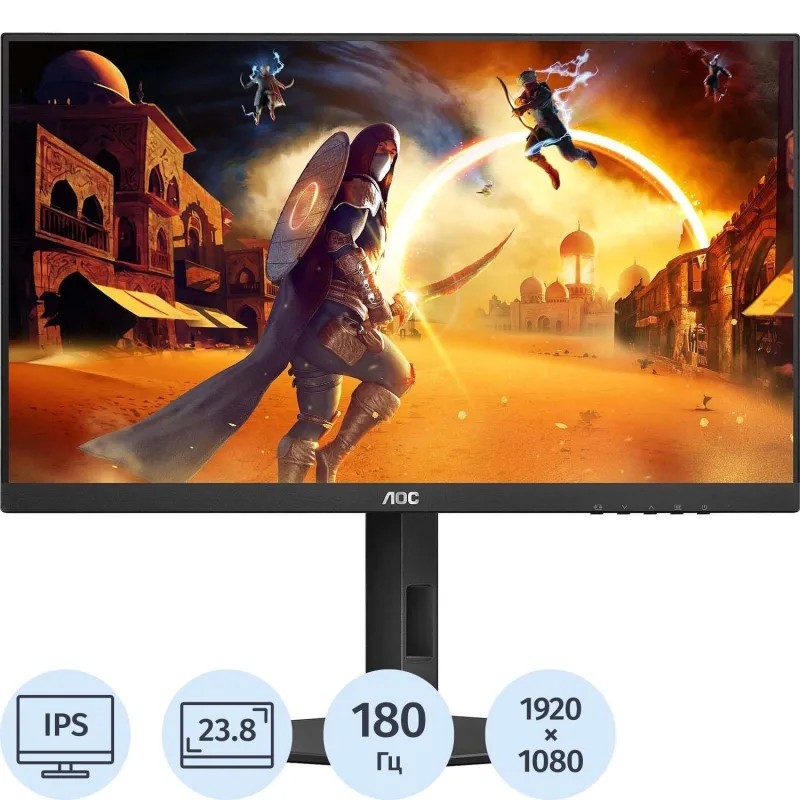 Монитор AOC (24G4X)23,8/FHD/IPS/180Hz/300cd/1ms/HDMI/DP