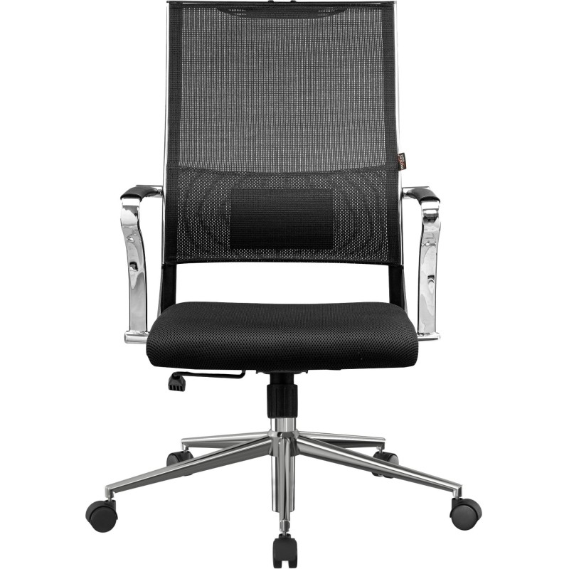 Кресло MT_Sit Air-180/Km00/Wh00/K15cL(M09.B23.G18.W01),черный, хром
