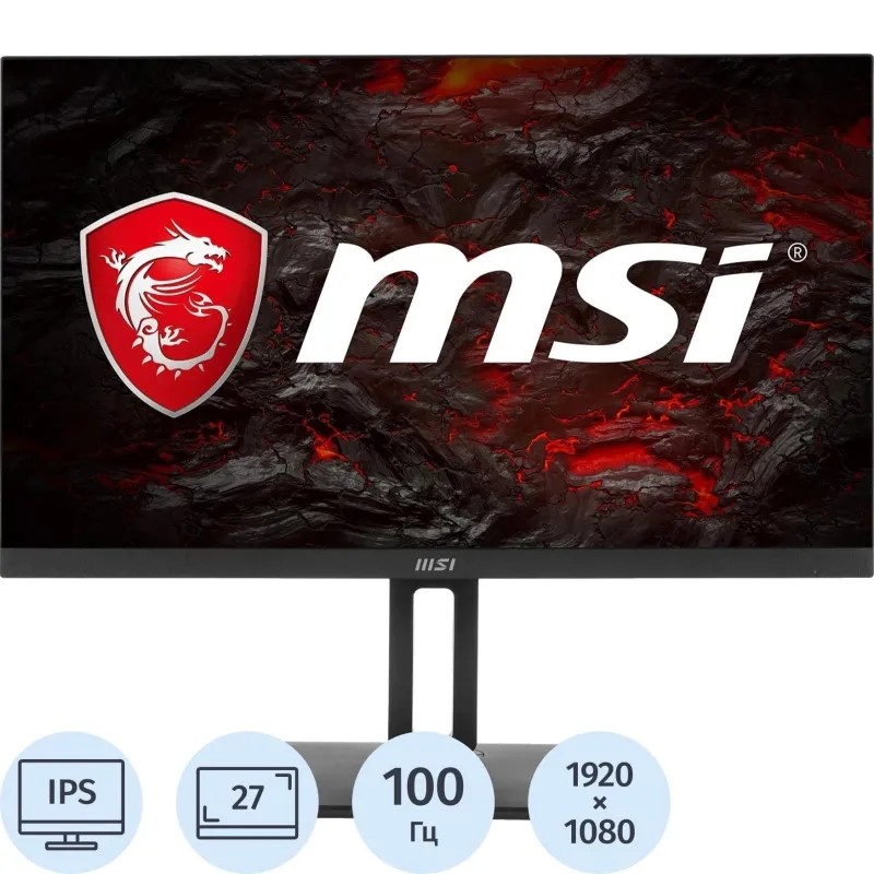 Монитор MSI 27 PRO MP271AP 16:9, IPS, FHD, 100Hz, VGA,HDMI,DP,Tilt,Swiv,HAS