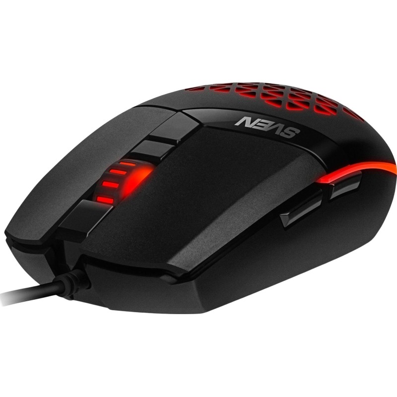 Мышь компьютерная SVEN RX-G735 USB, 5+1кл., 1200-4000DPI, RGB (SV-021467)