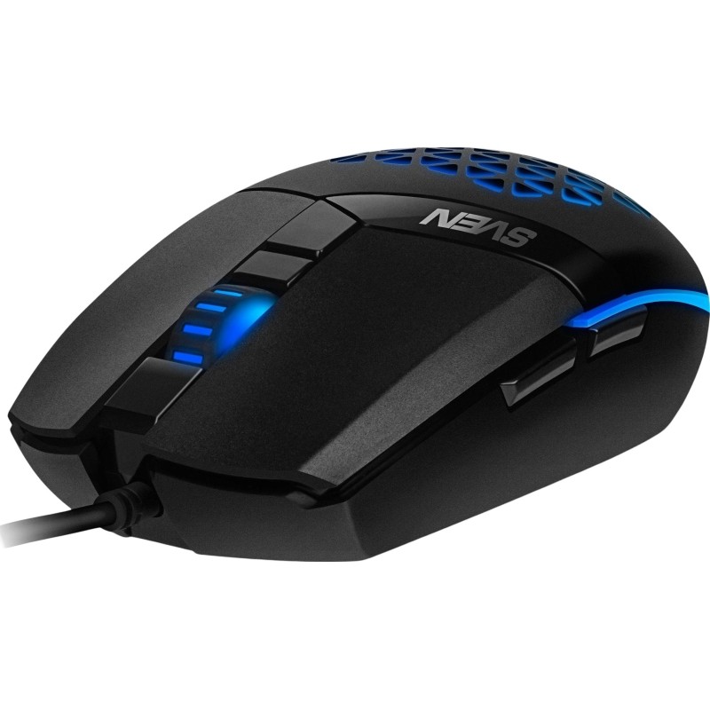 Мышь компьютерная SVEN RX-G735 USB, 5+1кл., 1200-4000DPI, RGB (SV-021467)