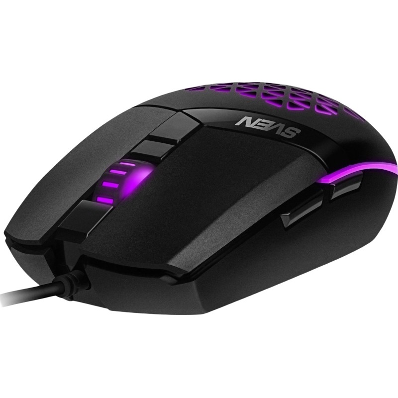 Мышь компьютерная SVEN RX-G735 USB, 5+1кл., 1200-4000DPI, RGB (SV-021467)