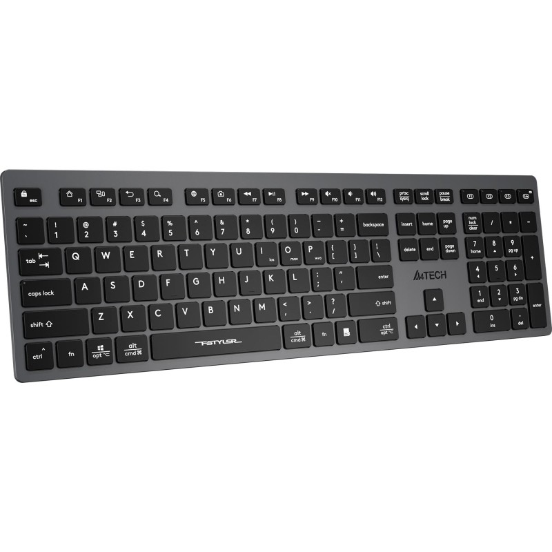 Клавиатура A4Tech Fstyler FBX50C серый USB/BT (FBX50C GREY)