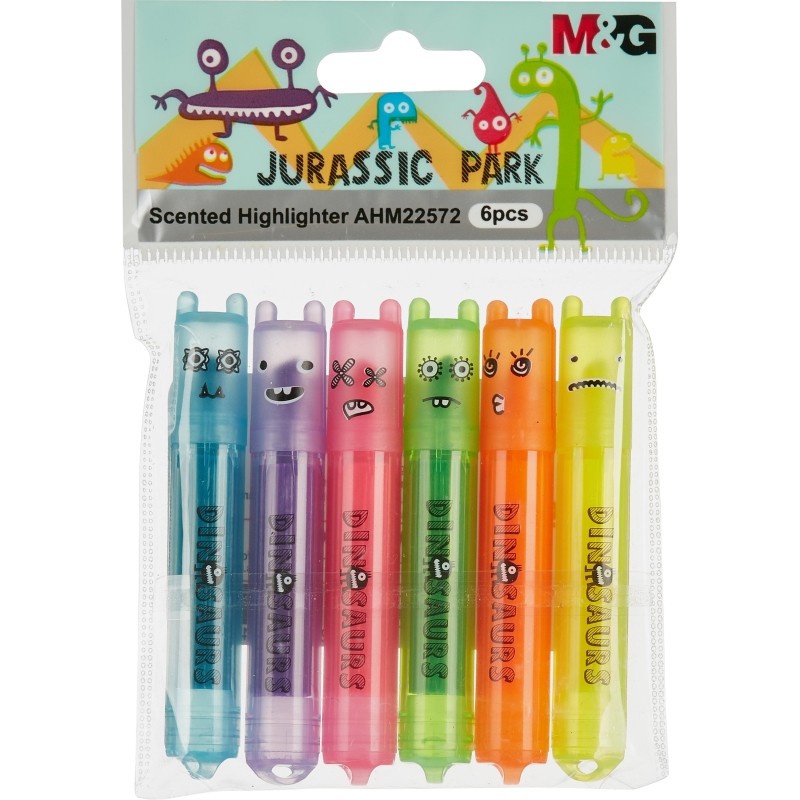 Набор текстовыделителей мини M&amp;G JURASSIC PARK 5мм 6цв AHM22572