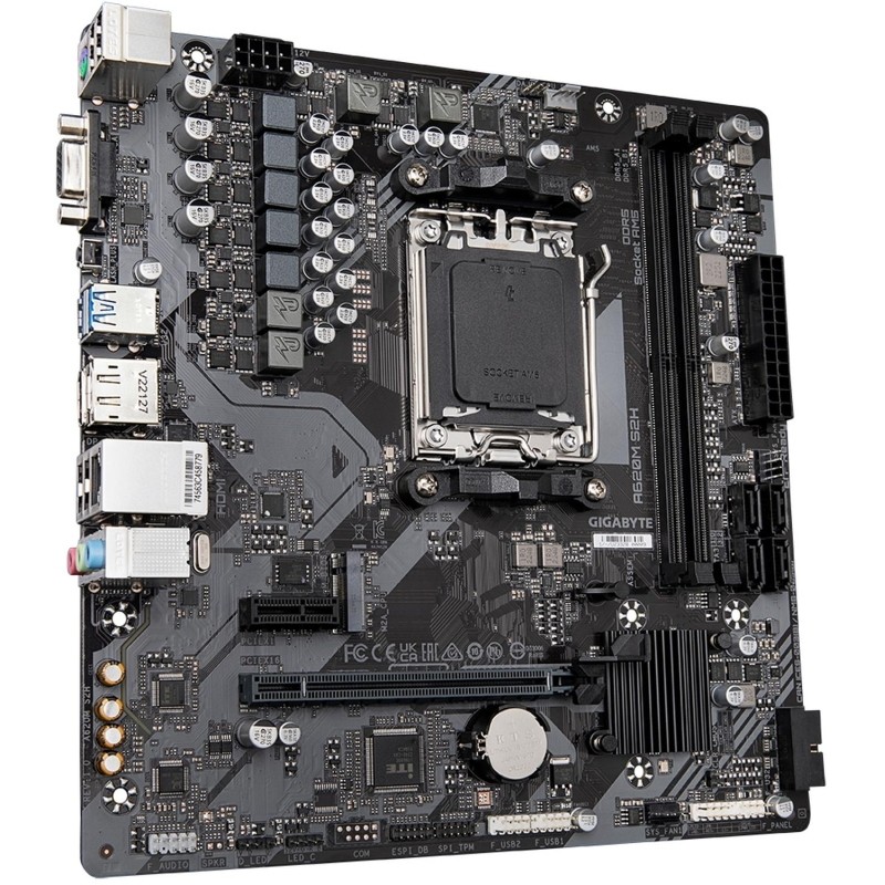 Материнская плата Gigabyte A620M S2H, sAM5,  A620, 2xDDR5, mATX