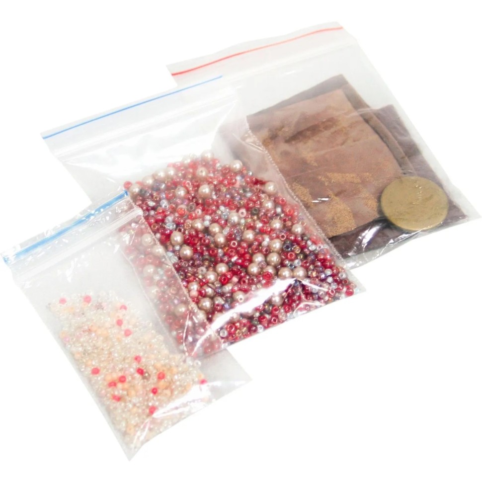 Пакет с замком (Zip Lock) 5х7 см, 45 мкм, 100 шт/уп Пакет с замком (Zip Lock) 5х7 см, 45 мкм, 100 шт/уп