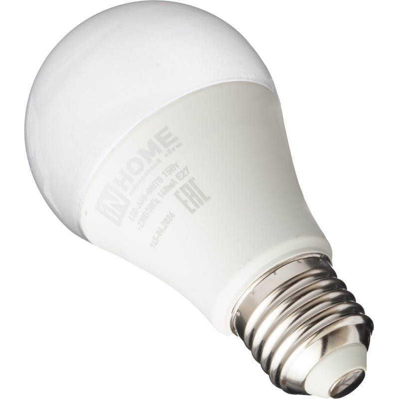 Фитолампа светодиодная LED-A60-ФИТО 15Вт 230В Е27 IN HOME