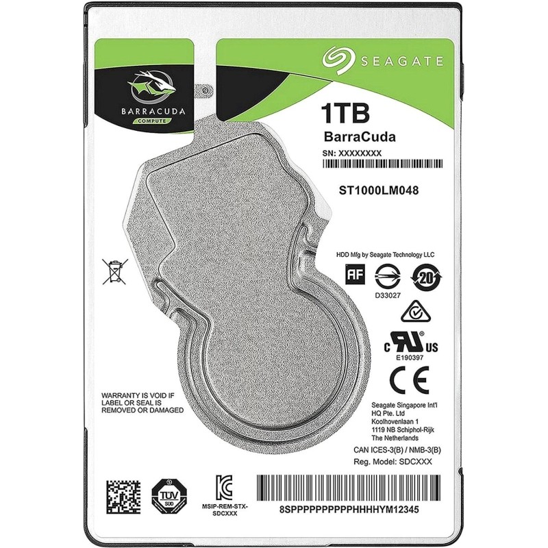 Жесткий диск Seagate BarraCuda 1Tb, SATA, 5400rpm,128MB(ST1000LM048)