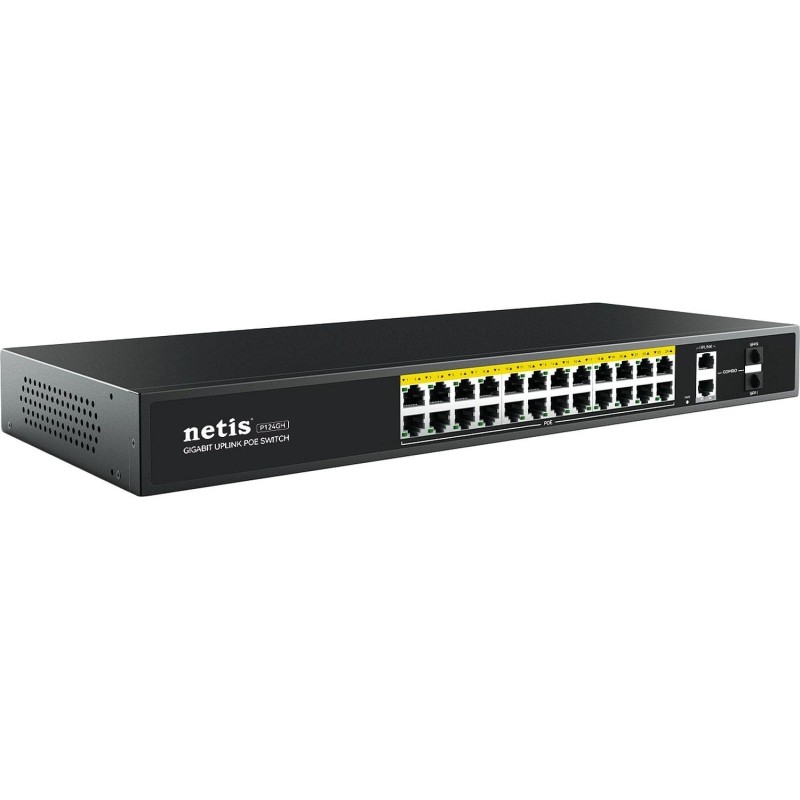 Коммутатор Netis P124GH неуправл PoE+, 24х100 Мбит PoE+, 1х1000 Мбит Uplink