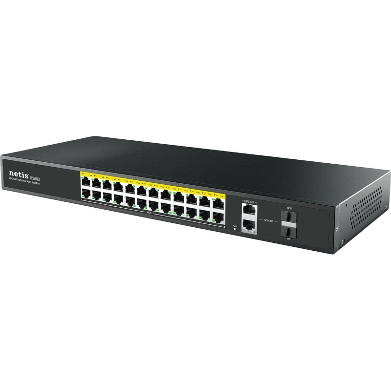 Коммутатор Netis P124GH неуправл PoE+, 24х100 Мбит PoE+, 1х1000 Мбит Uplink