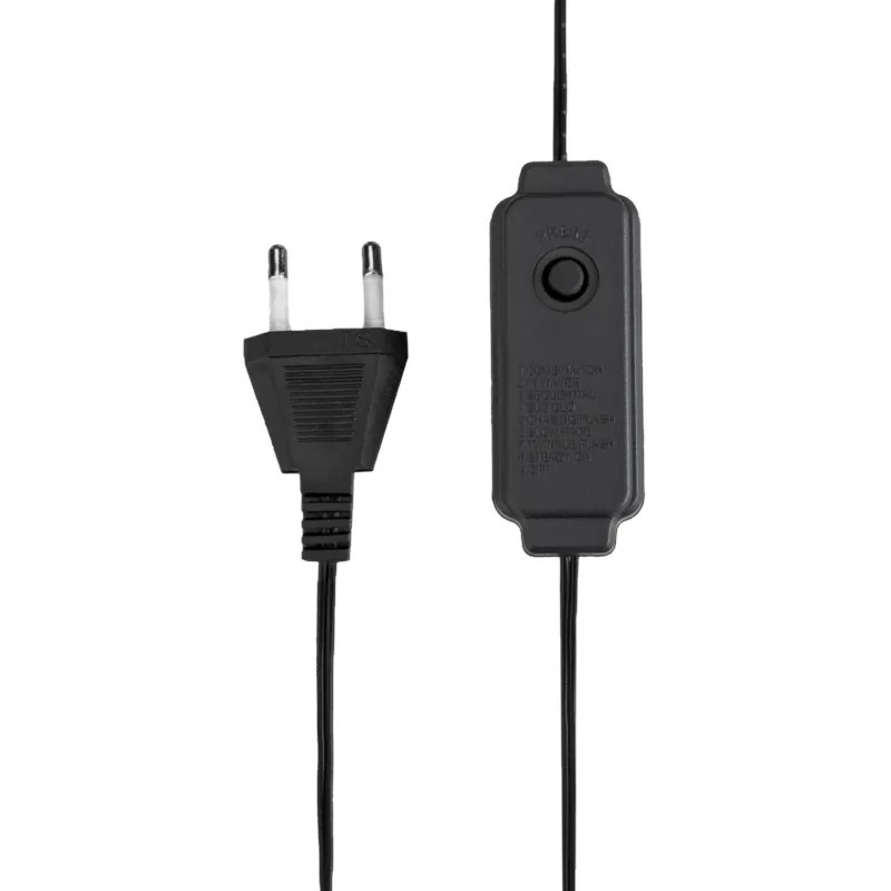 Гирлянда светодиодная Роса с контролл. 50м, 500LED, БЕЛ, IP20,230В, 303-285