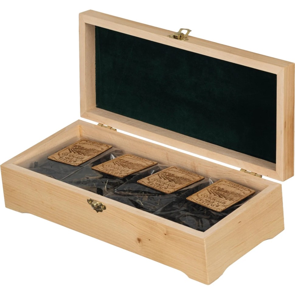 Чай Солохаульский шкатулка Сочи 4 вида чая, 120г Чай Солохаульский шкатулка Сочи 4 вида чая, 120г