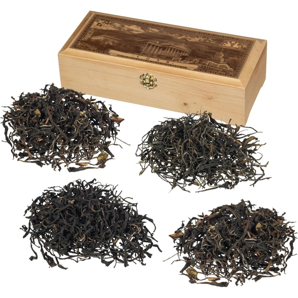 Чай Солохаульский шкатулка Сочи 4 вида чая, 120г Чай Солохаульский шкатулка Сочи 4 вида чая, 120г