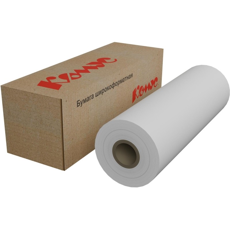Бумага широкоформатная InkJet 80г 297ммх45м 50,8мм